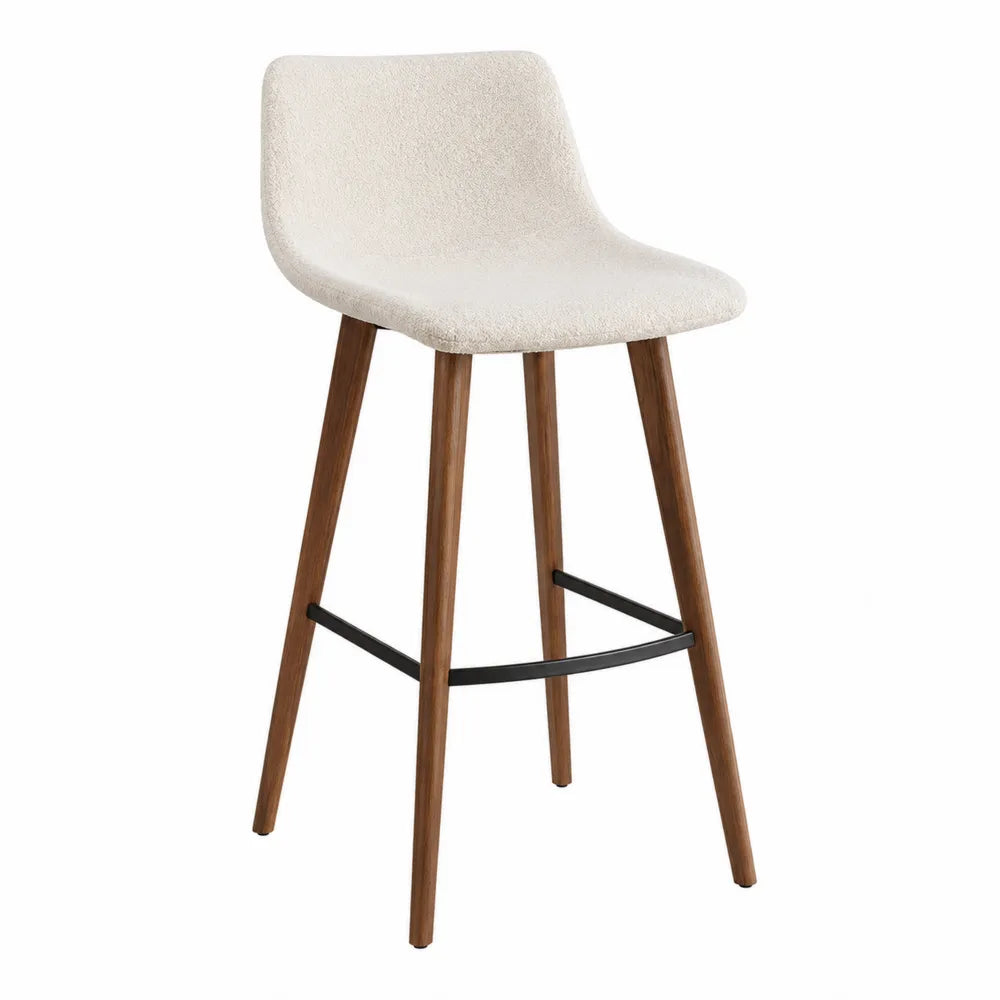 Barhocker Walnuss Beige 105 cm